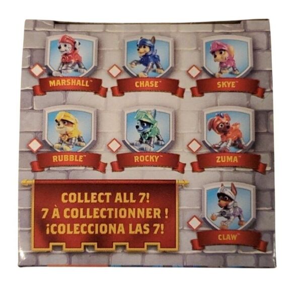 Paw Patrol Rescue Knights Rocky Mini Figure & Castle Mystery Box New - Picture 4 of 5